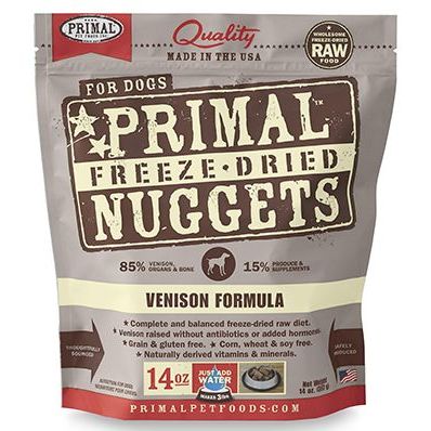 Primal Canine Freeze-Dried Nuggets Venison Formula Dog Food