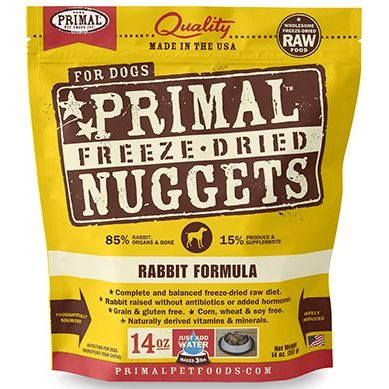 Primal Canine Freeze-Dried Nuggets Rabbit Formula Dog Food