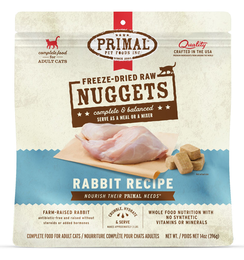 Primal - Freeze Dried Rabbit Nuggets Cat