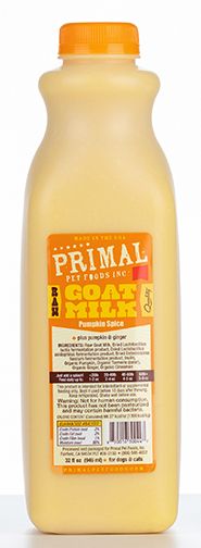 Primal Frozen Goat Milk Pumpkin Spice Cat-Dog
