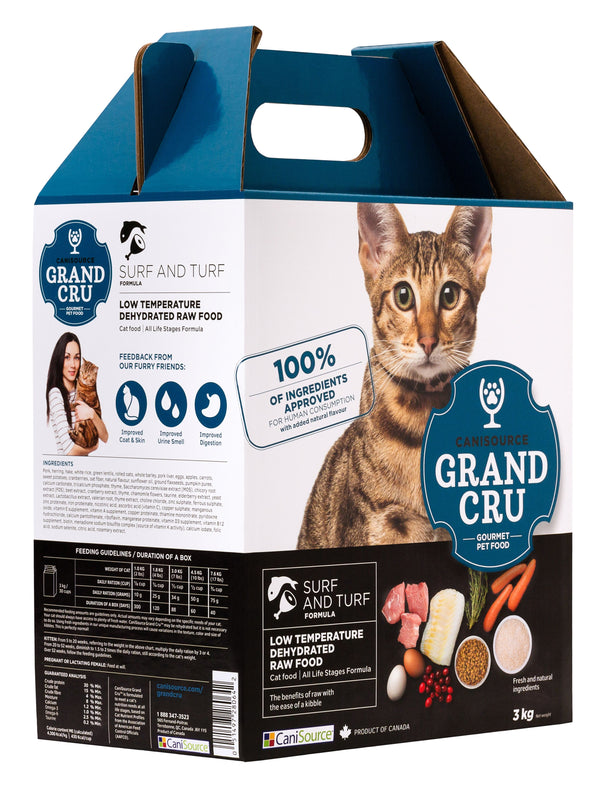 Canisource Grand Cru Surf and Turf Formula Dehydrated Raw Food Cat 3kg