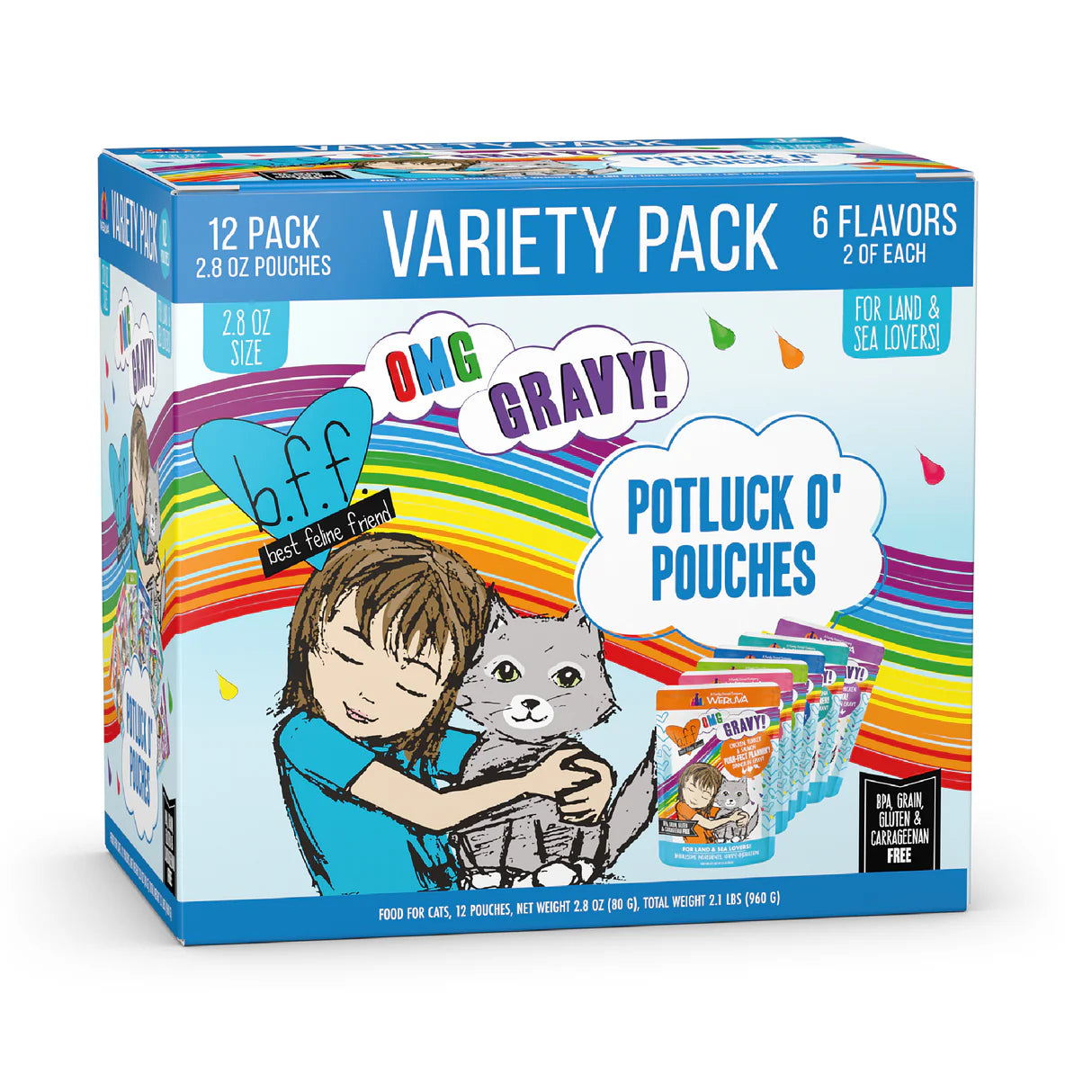 Weruva BFF OMG Potluck O' Pouches Variety Pack