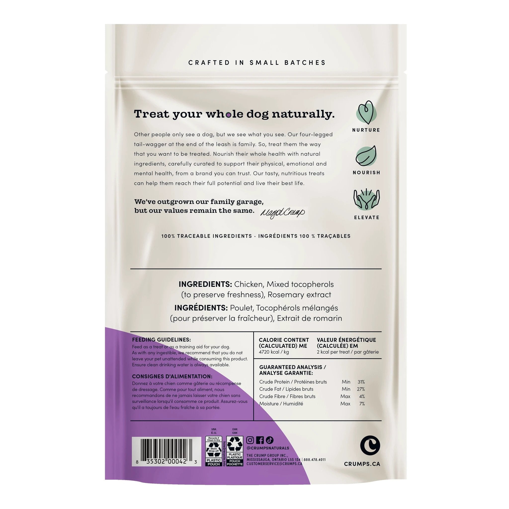 Crumps' Naturals Chicken Bites 100g by Crumps' Naturals