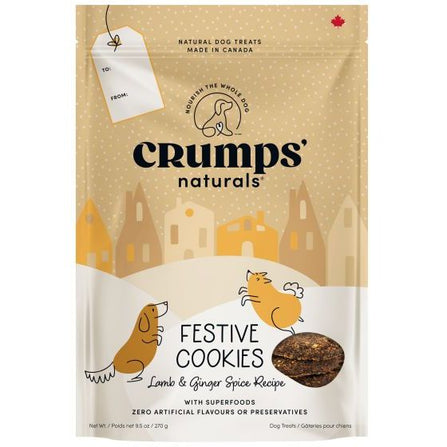 Crumps' Naturals Holiday Festive Cookies Lamb & Ginger Dog Treats 270g