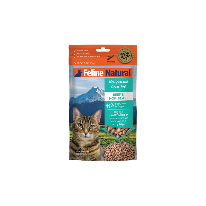 Feline Natural - Freeze-Dried Beef & Hoki Cat Food
