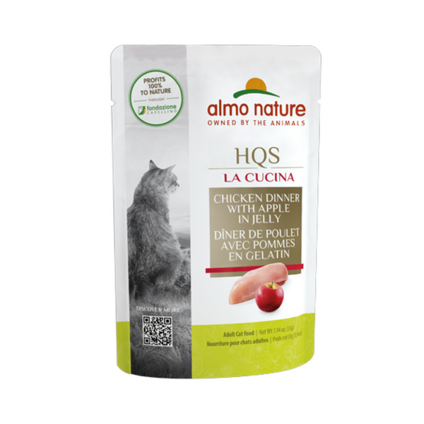 Almo Nature - La Cucina Chicken with Apple in Jelly Cat Pouch 55g