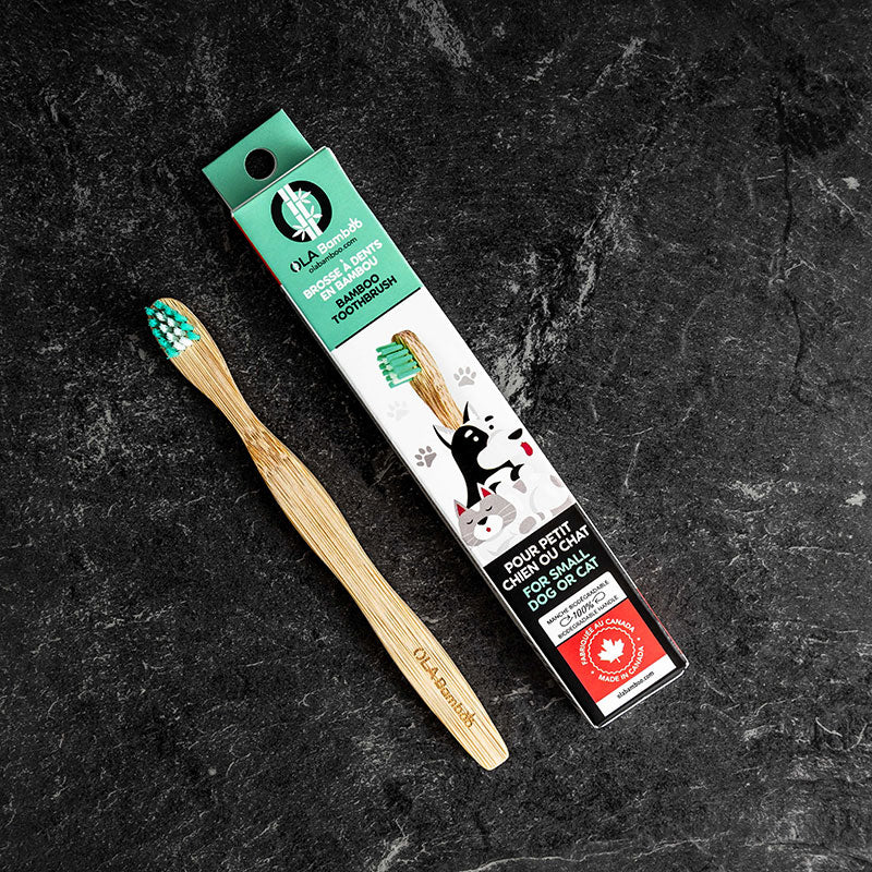 OLA Bamboo - Small Toothbrush for Cats & Small Dogs