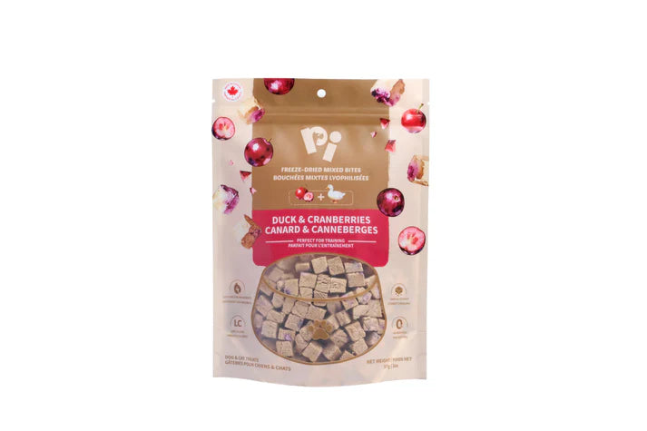 PI Pet Food Freeze-Dried Mixed Bites Duck & Cranberries 57g