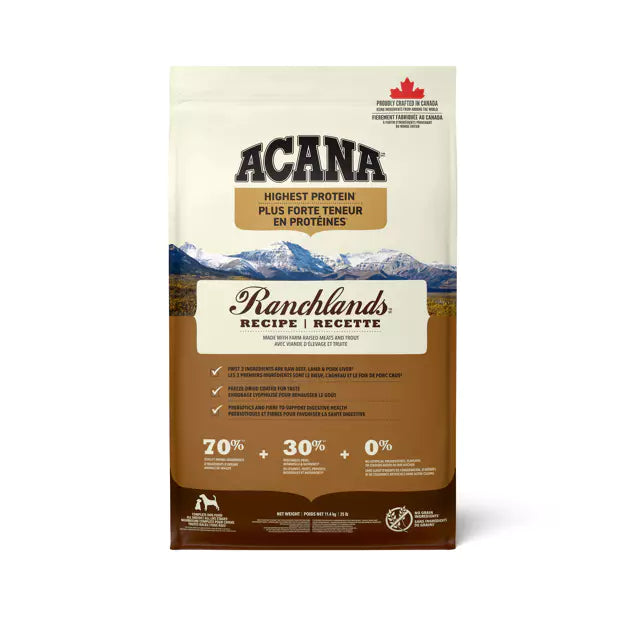 ACANA Highest Protein Ranchlands Dog Dry Food