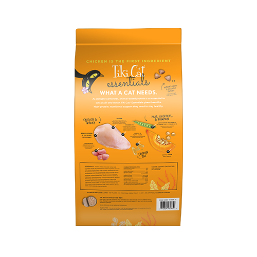 Tiki Cat® Essentials - Chicken & Turkey Meal Dry Food for Cats