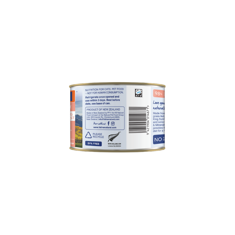 Feline Natural - Lamb & King Salmon Feast Canned Cat Food