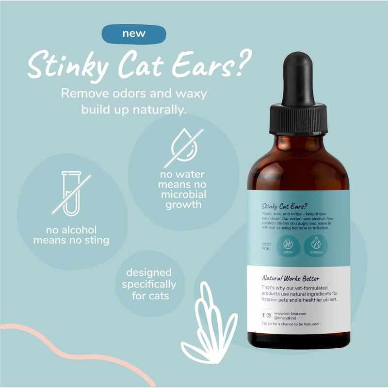 Kin&Kind - Natural Kitty Ear Cleaner 4oz