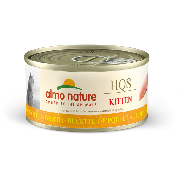 Almo Nature - HQS Natural Chicken Breast in Broth Kitten Can 70g