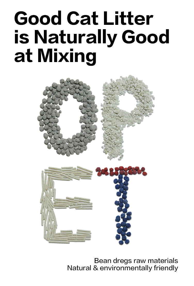 Opet Tofu Bentonite Mix Clumping Cat Litter