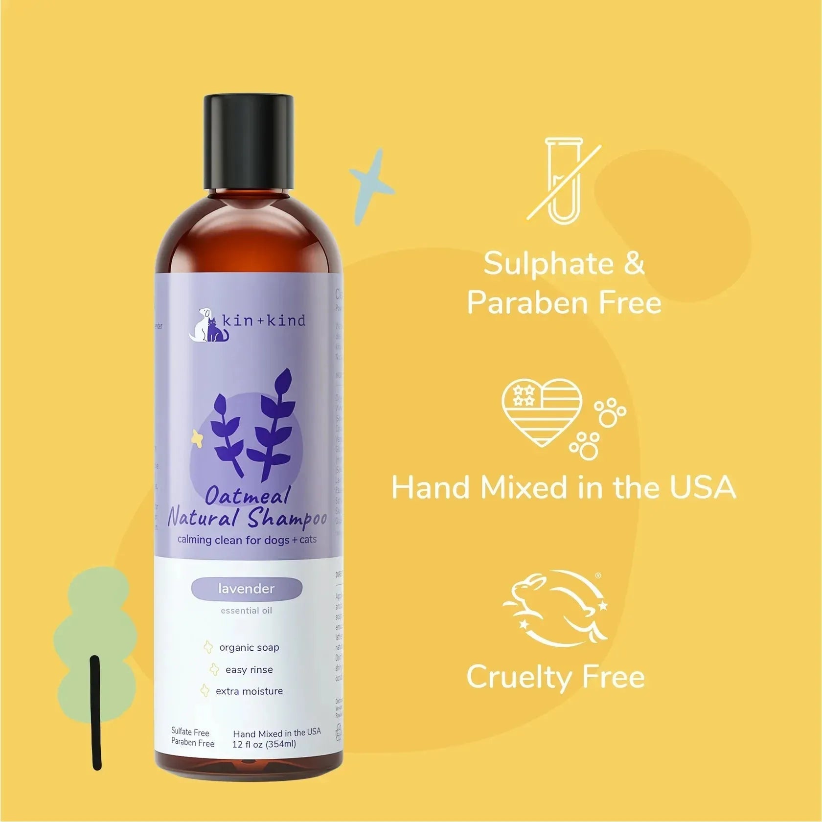 Kin + Kind Oatmeal Shampoo (Lavender)