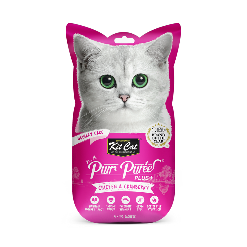 Kit Cat - Purr Puree Plus+ Chicken &amp; Cranberry (Urinary Care)