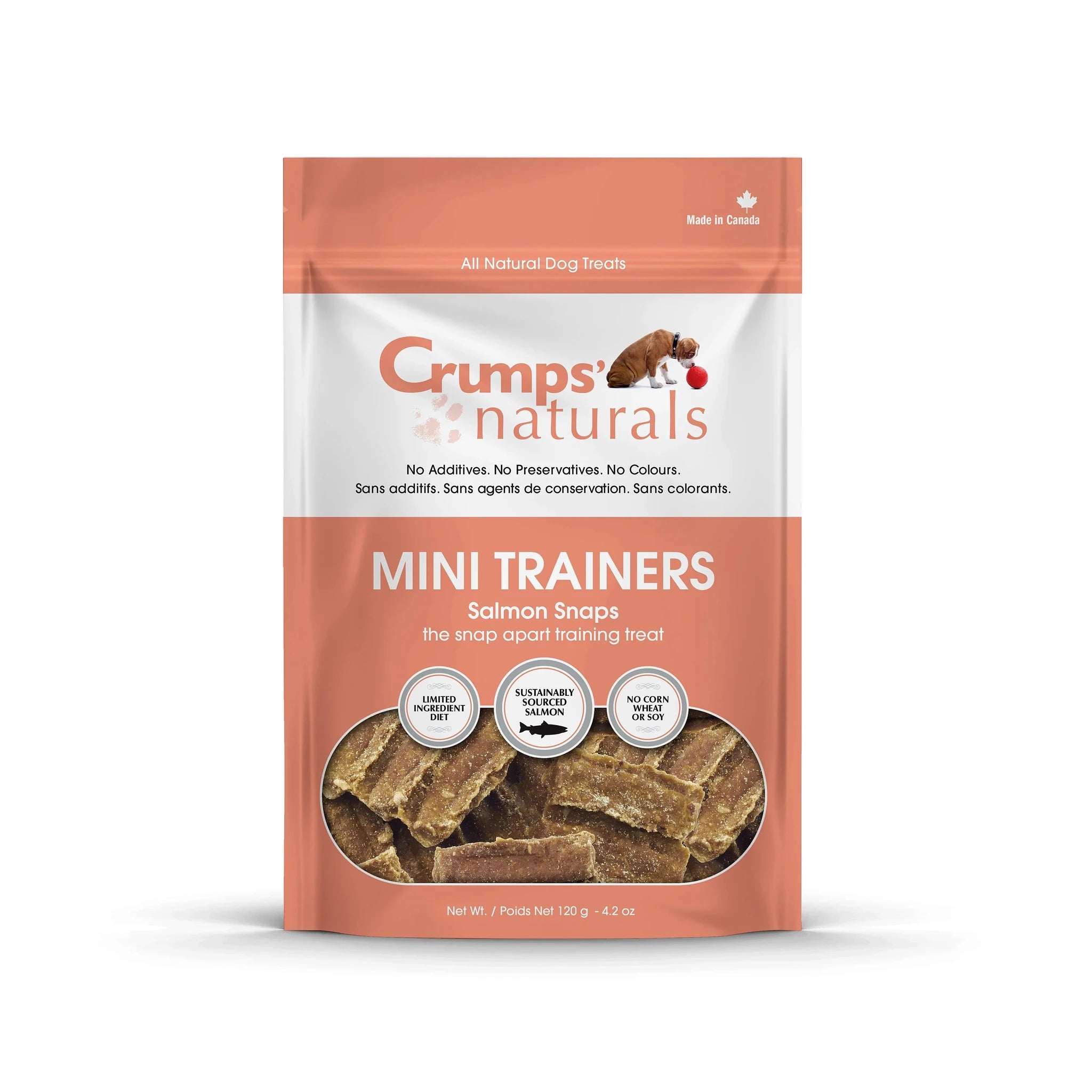 Crumps' Naturals Salmon Snaps Mini Trainers 250g by Crumps' Naturals