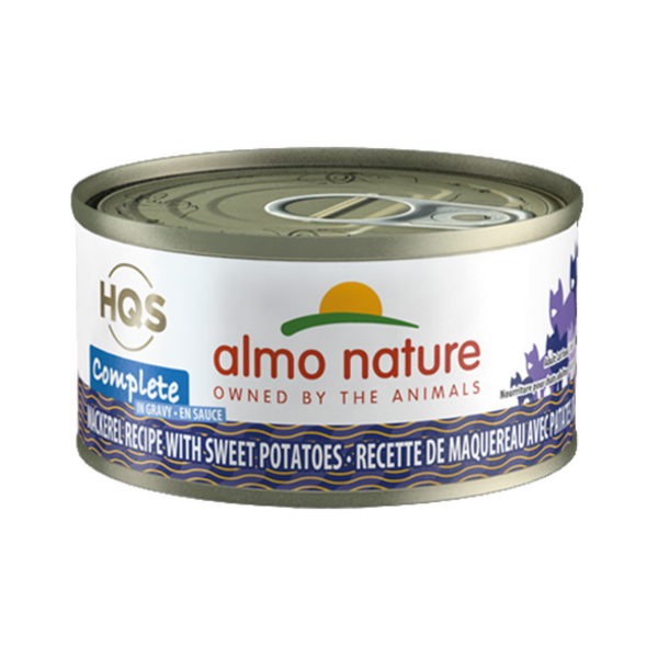 Almo Nature - HQS Complete Mackerel w Sweet Potato in Gravy Cat Can 70g