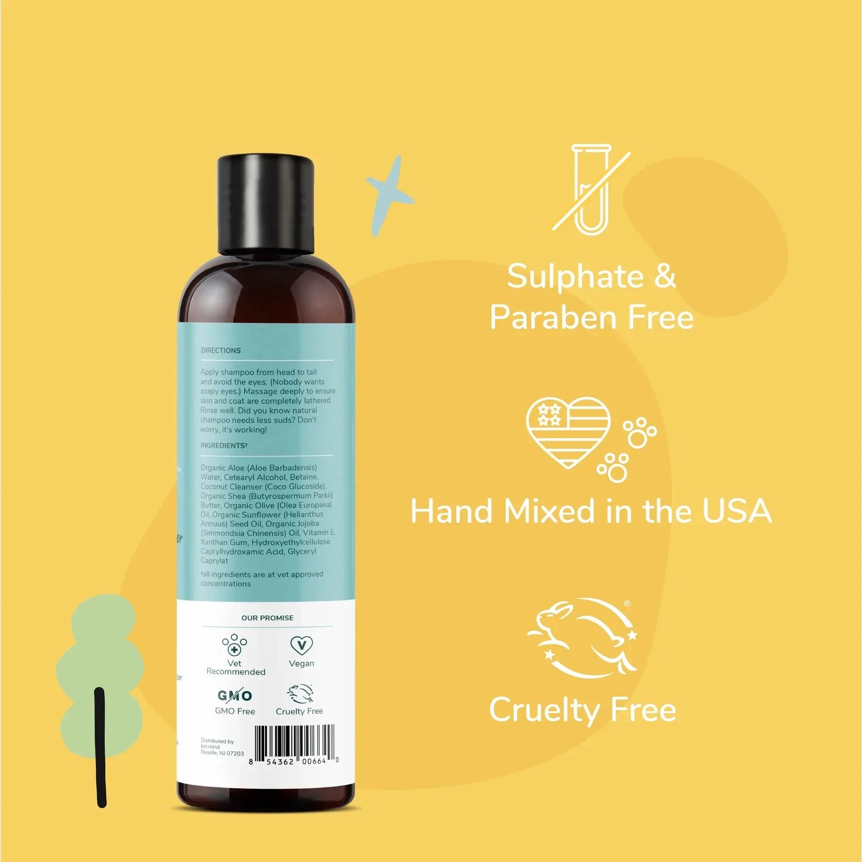 Moisturizing Conditioner for Dogs & Cats (Unscented) by Kin+Kind