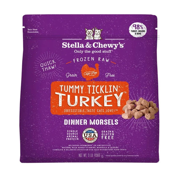 S&C - Tummy Ticklin’ Turkey Frozen Raw Dinner Morsels