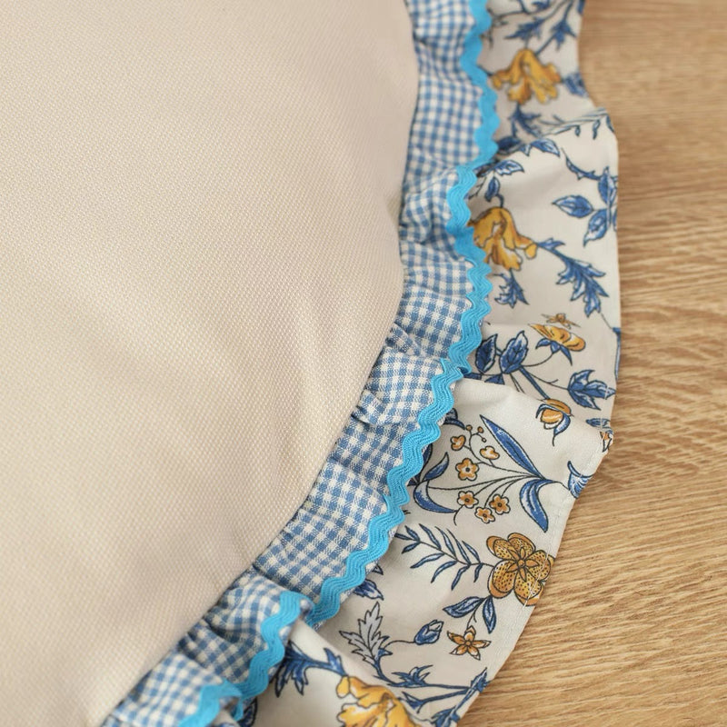 Minan  - Khaki plaid - Pet cushion