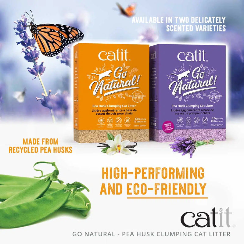 Catit Go Natural! - Pea Husk Clumping Cat Litter - 14 L box