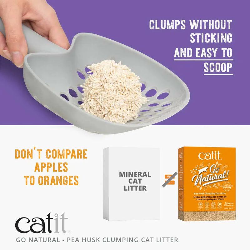 Catit Go Natural! - Pea Husk Clumping Cat Litter - 14 L box