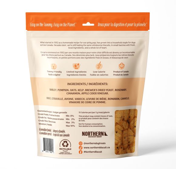 Northern Pet Wheat-free Pumpkin Pie Biscuits Dog 500g
