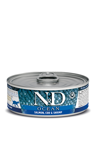 Farmina N&D Ocean Salmon, Codfish & Shrimp Cat Wet Food