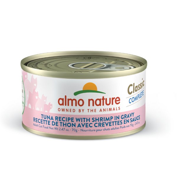 Almo Nature - Classic Complete Tuna w/ Shrimp in Gravy Cat Can 70g