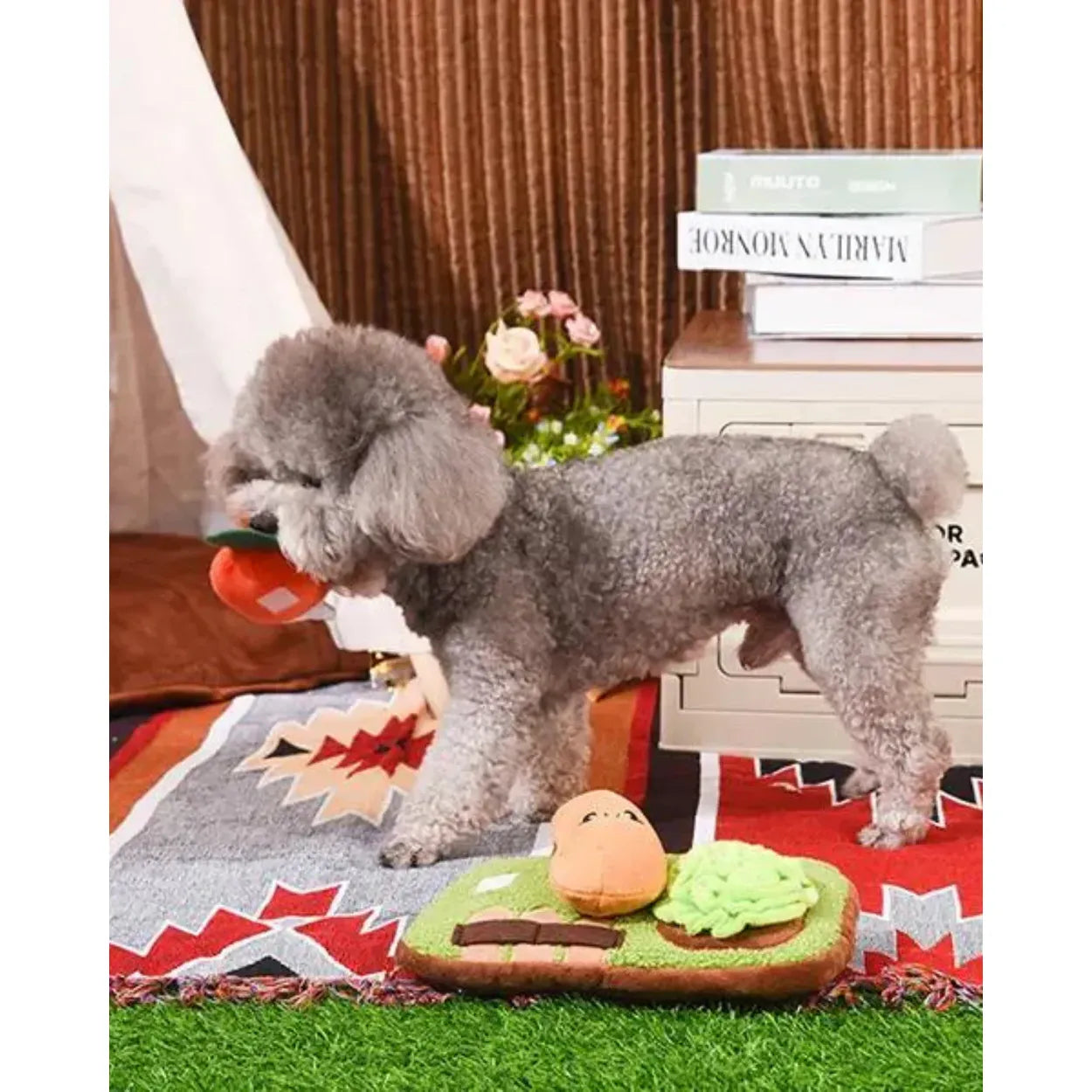 HugSmart Fuzzy Friendz Puppy Garden - Jouet reniflant pour le jardin