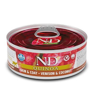 Farmina - QUINOA - Wet Cat Food - Skin & Coat Venison & Coconut 2.8oz