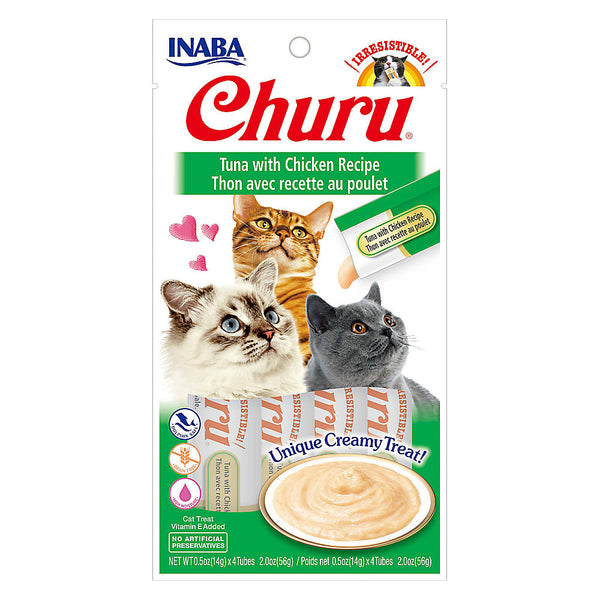 Inaba - Churu Creamy Puree Cat Treat - Tuna & Chicken