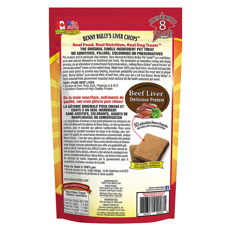 Benny Bully's - Liver Chops Dog Treat 500g