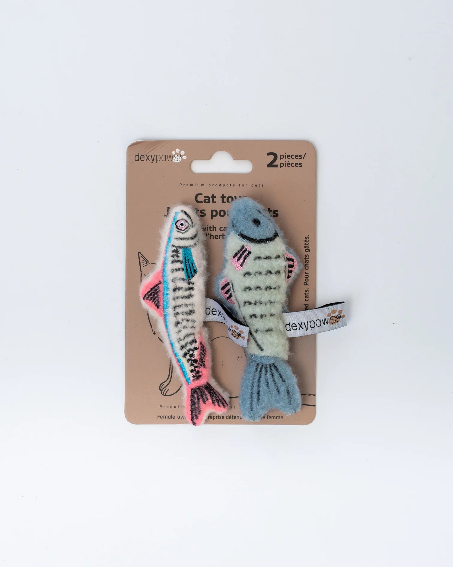 Dexypaws Cat Toys With Catnip, Mackerel And Herring Duo