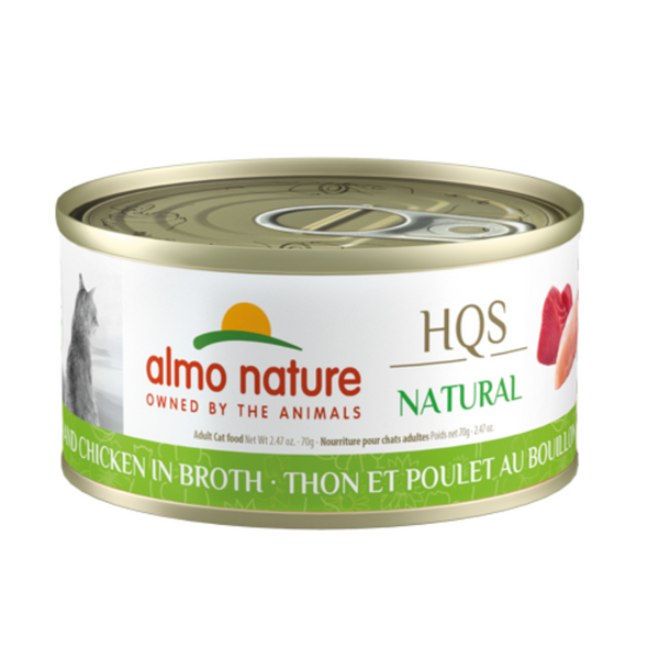 Almo Nature - HQS Natural - Tuna and Chicken in Broth Cat Can