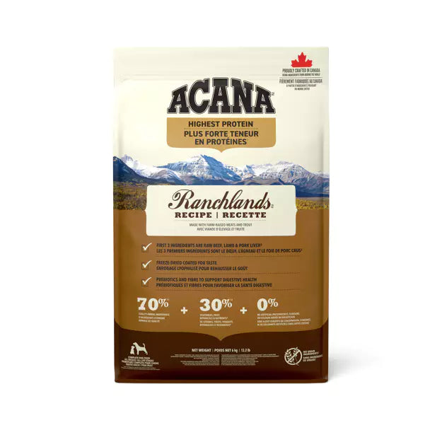 ACANA Highest Protein Ranchlands Dog Dry Food