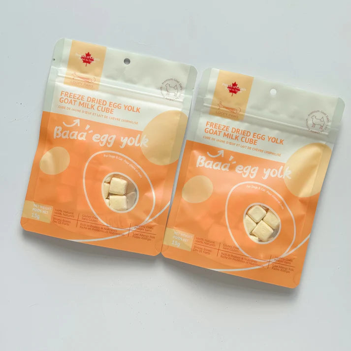 Loopy Paws  Freeze-Dried Egg Yolk Goat Milk Cube for Dogs & Cats