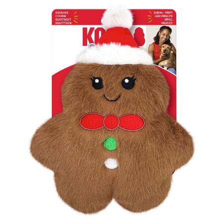 KONG Snuzzles Gingerbread Holiday Dog Toy