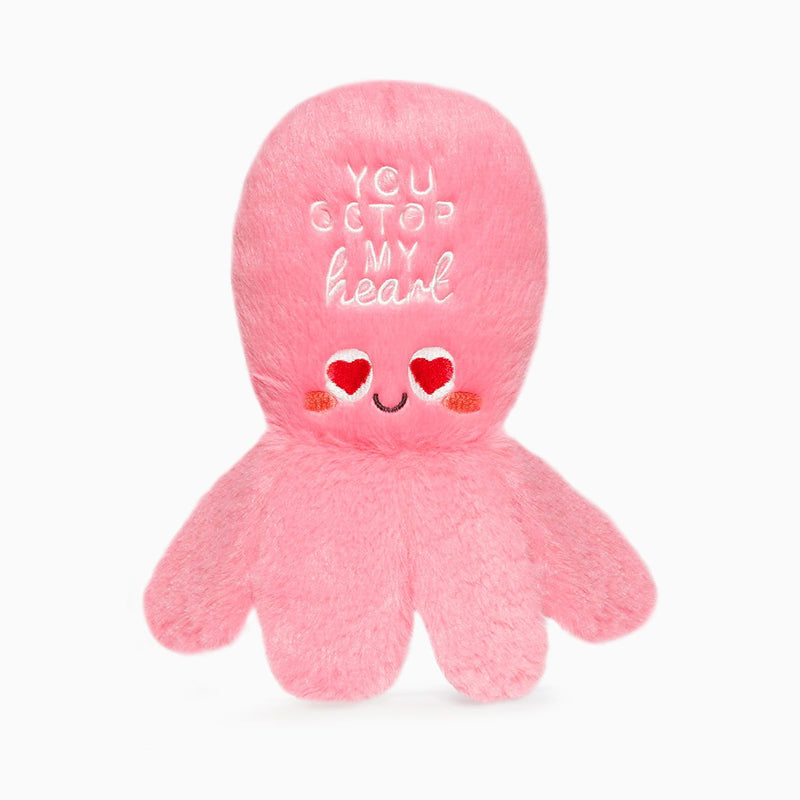 Hugsmart Fuzzy Friendz Valentine's Woof Love - You Octopi My Heart