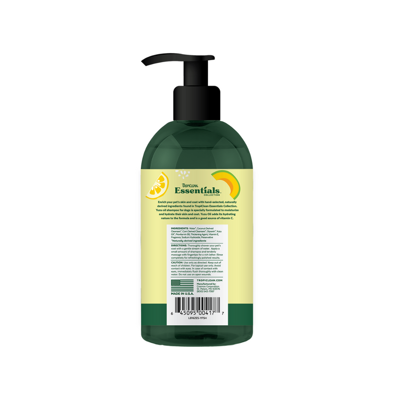 TropiClean - ESSENTIALS YUZU FRUIT SHAMPOO FOR DOGS