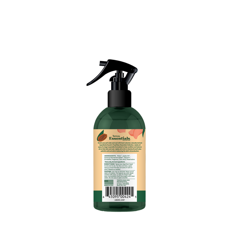 TropiClean - Essentials Jojoba Oil & Garden Rose Deodorizing Spray