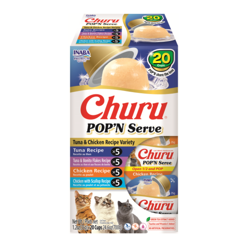 Inaba Cat Churu POP'N Serve Variety 20 Pack