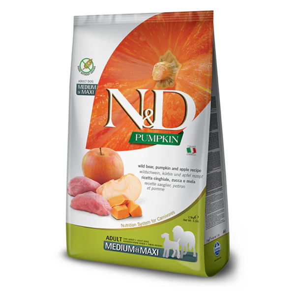 Farmina Pumpkin Dog Formula Boar Apple Pumpkin Med Maxi pet products online canada Pawsnatural