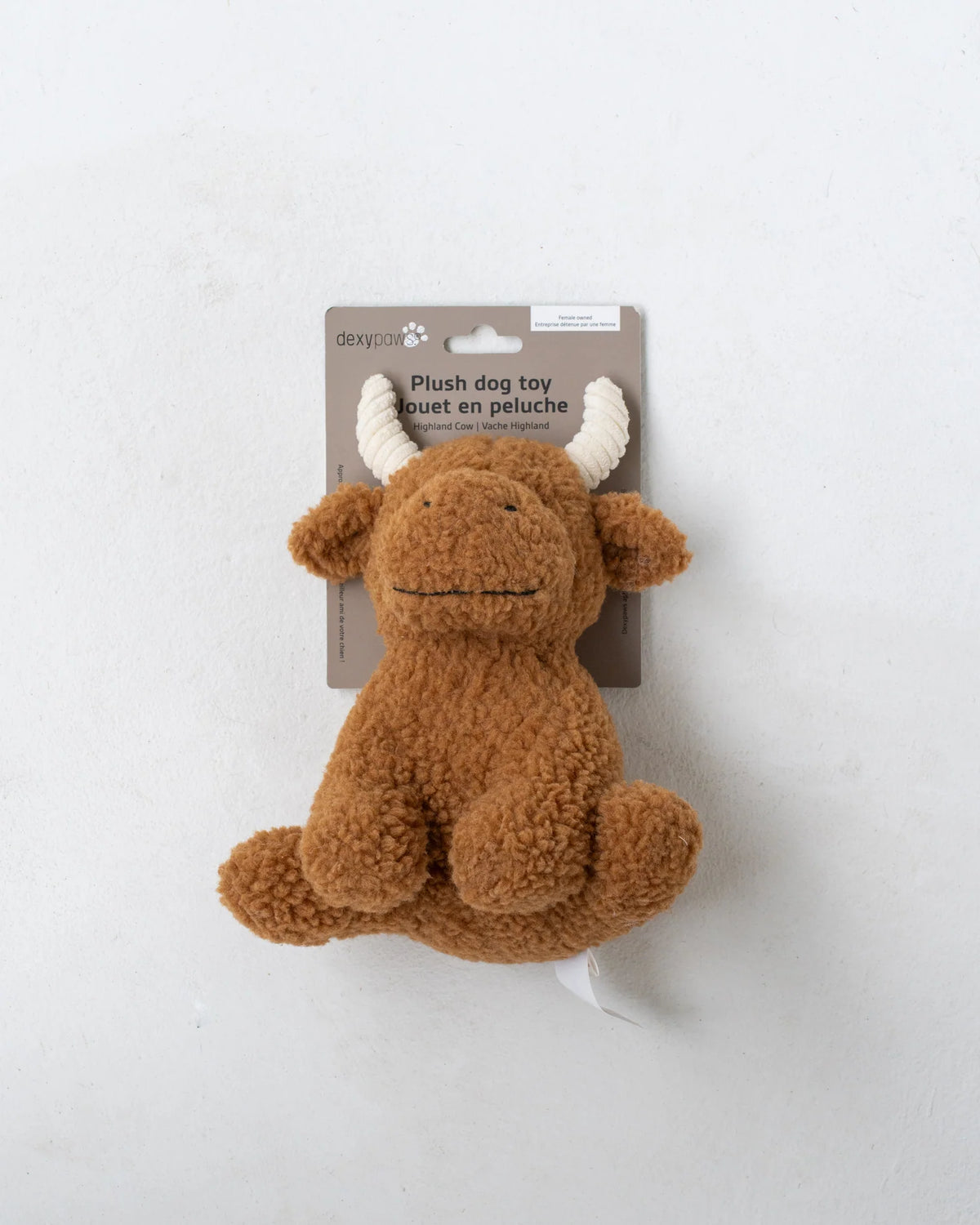Dexypaws Plush Dog Toy  - Cow 8"