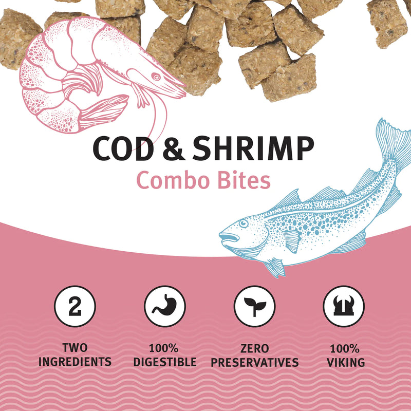 Icelandic - Cod & Shrimp Combo Bites Fish Dog Treat