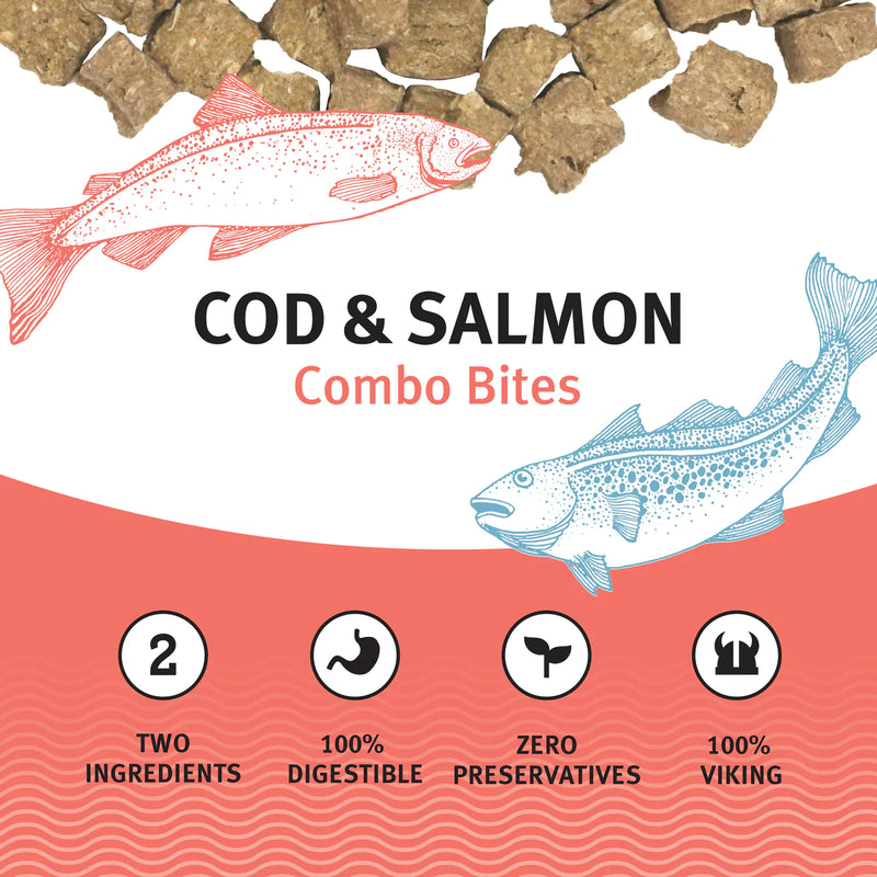 Icelandic+ - Cod & Salmon Combo Bites Fish Dog Treat 100g