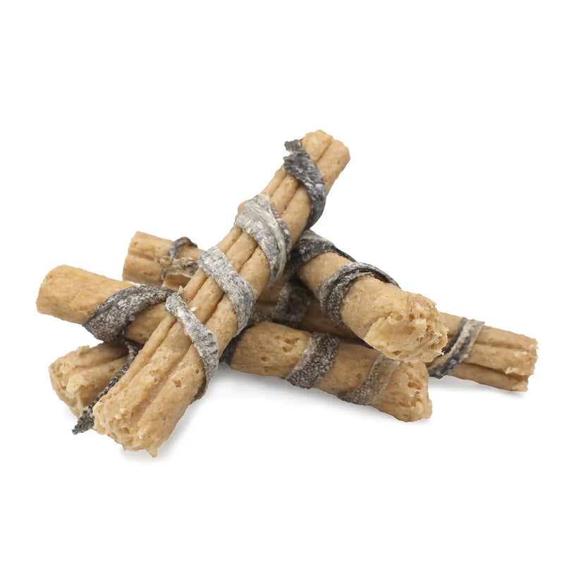 Beef Collagen Dental Chew Wrapped With Cod Skin