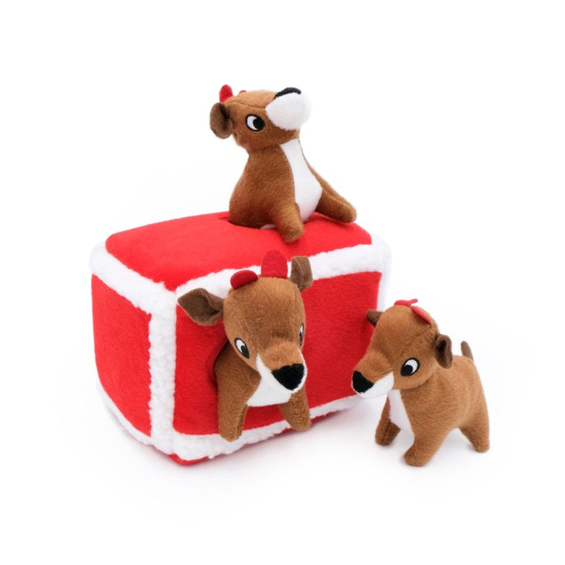 Zippy Paws Holiday Burrow - Reindeer Pen