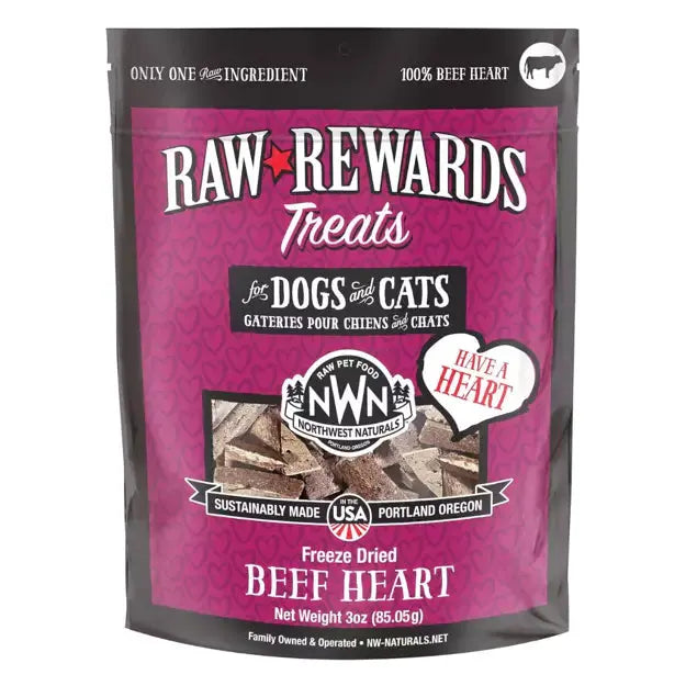 Northwest Naturals Freeze-Dried Treats - Beef Heart 85g by Northwest Naturals
